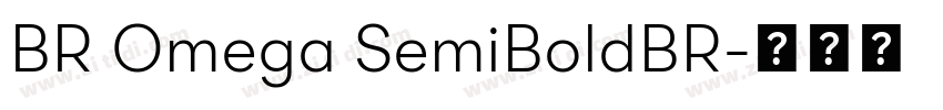 BR Omega SemiBoldBR字体转换